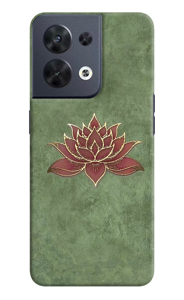 Lotus Grace Oppo Reno8 Hard Case Back Cover by Casekaro