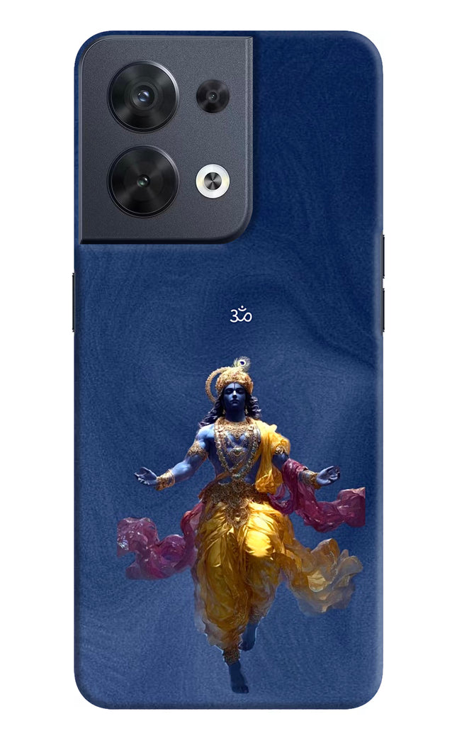 Cosmic Krishna Oppo Reno8 Hard Case Back Cover by Casekaro
