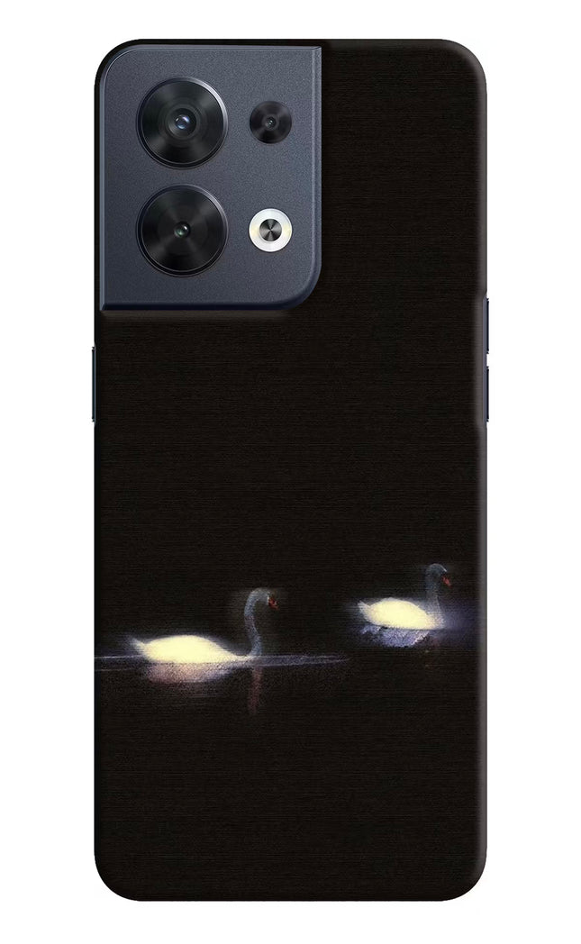 Silent Swans Oppo Reno8 Hard Case Back Cover by Casekaro