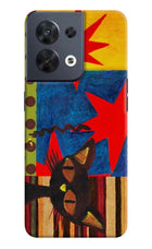 Pop Cat Oppo Reno8 Back Cover