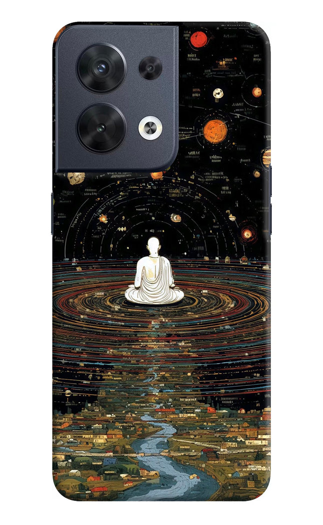 Space Monk Oppo Reno8 Hard Case Back Cover by Casekaro