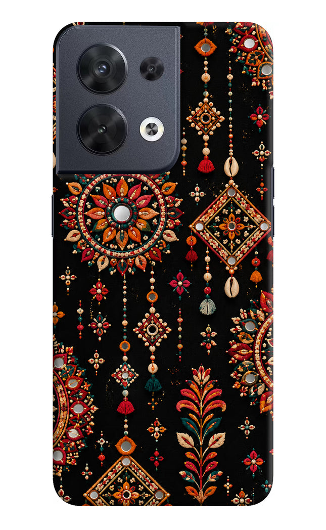 Boho Noir Oppo Reno8 Hard Case Back Cover by Casekaro
