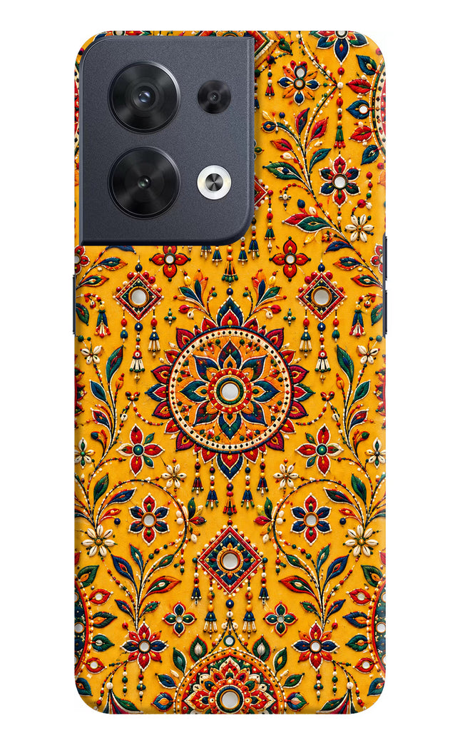 Sunlit Aura Oppo Reno8 Hard Case Back Cover by Casekaro