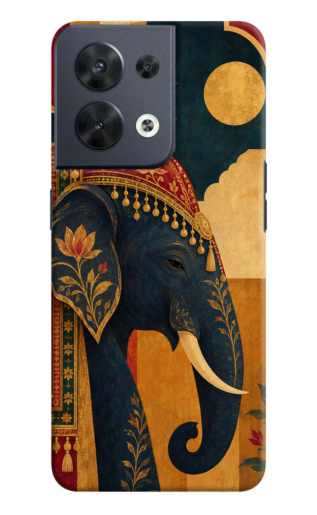 Royal Elephant Oppo Reno8 Hard Case Back Cover by Casekaro
