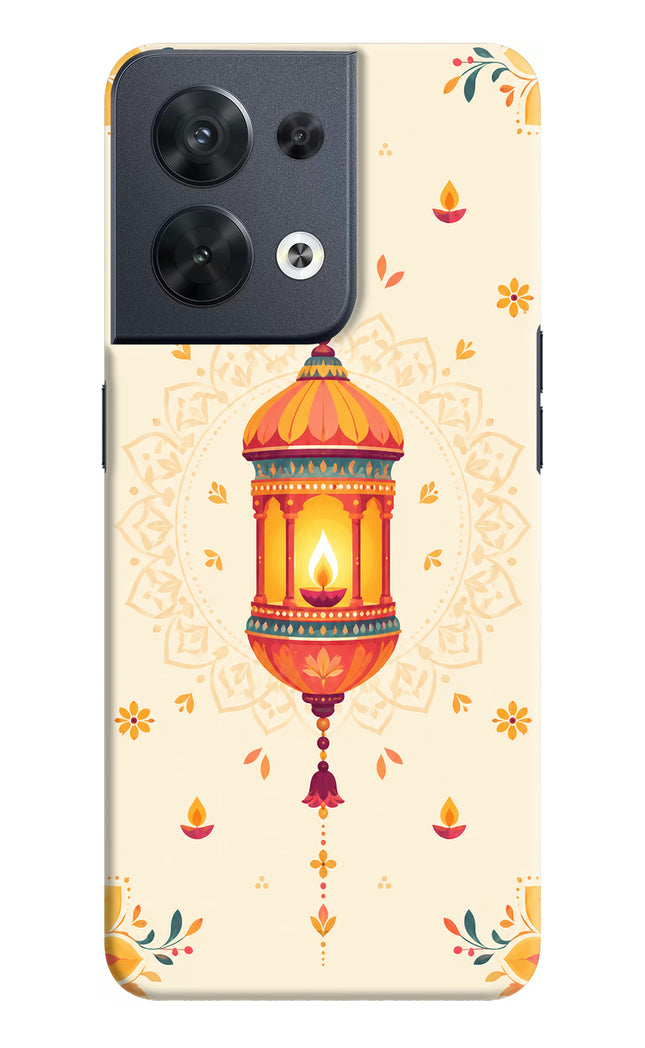 Golden Lantern Oppo Reno8 Hard Case Back Cover by Casekaro