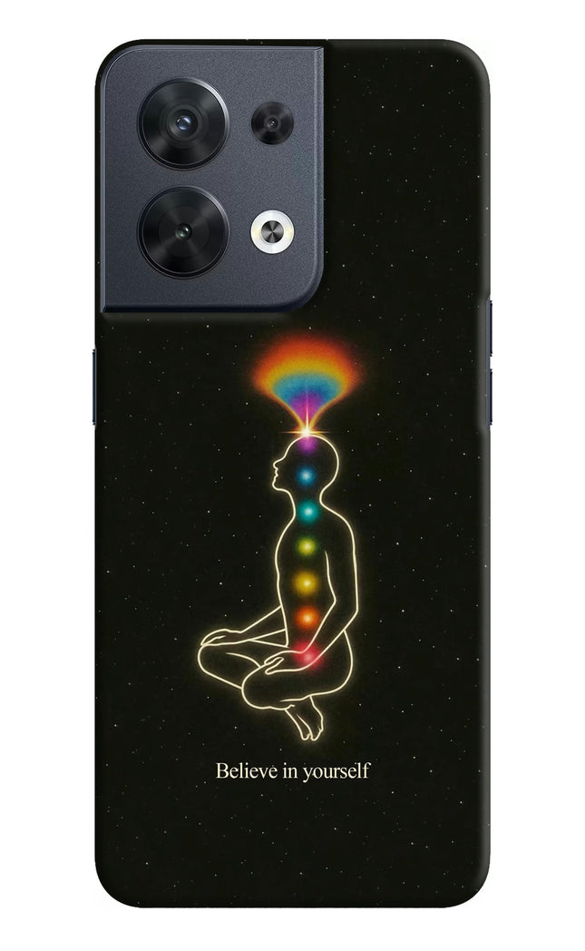 Believe in yourself Oppo Reno8 Hard Case Back Cover by Casekaro