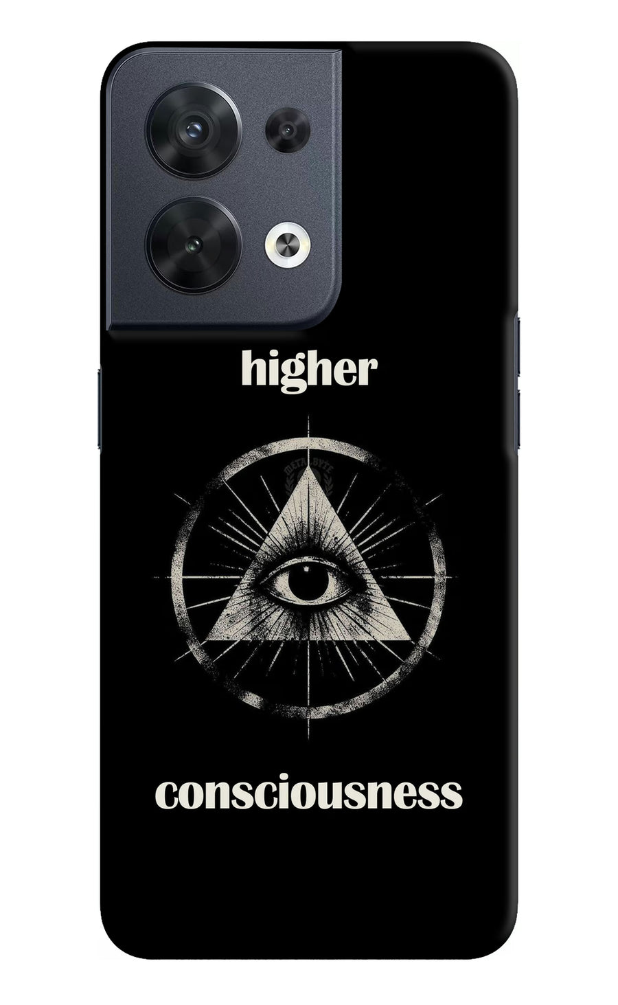 Illuminati Eye Oppo Reno8 Back Cover, Hard case