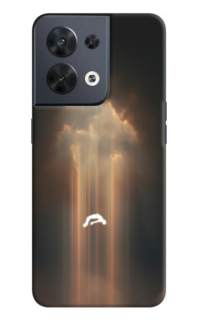 Heavenly Beam Oppo Reno8 Hard Case Back Cover by Casekaro