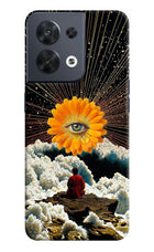 Cosmic Flower Oppo Reno8 Hard Case Back Cover by Casekaro