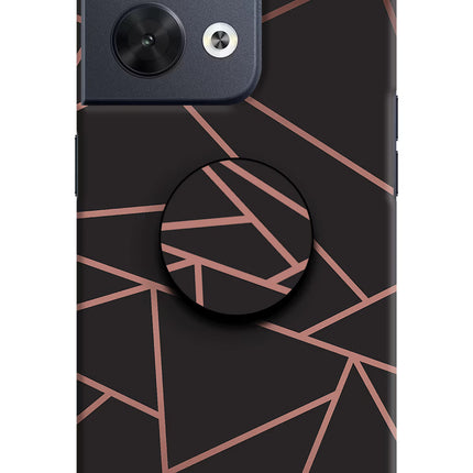 Geometric Pattern Oppo Reno8 Pop Case by Casekaro