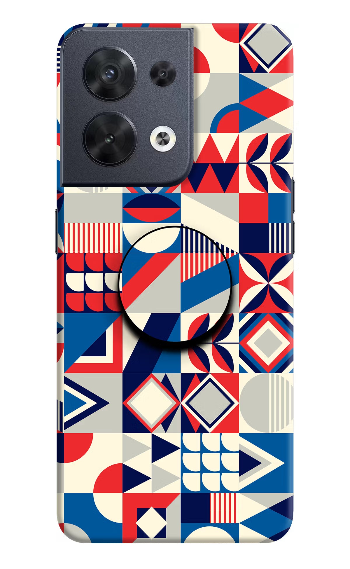 Colorful Pattern Oppo Reno8 Pop Case by Casekaro