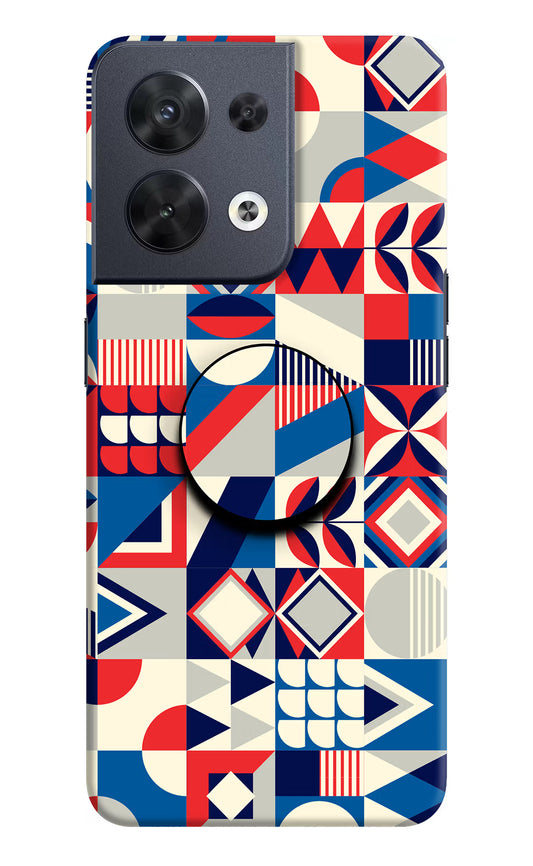 Colorful Pattern Oppo Reno8 Pop Case by Casekaro