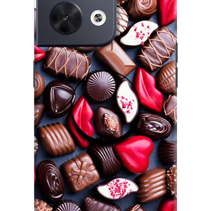 Chocolates Oppo Reno8 Pop Case by Casekaro
