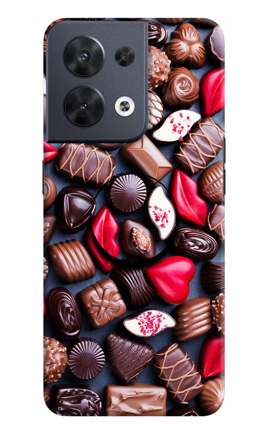 Chocolates Oppo Reno8 Pop Case by Casekaro