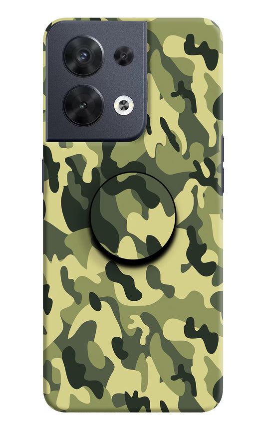 Camouflage Oppo Reno8 Pop Case by Casekaro