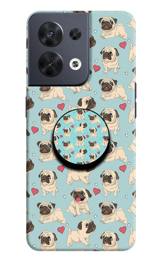 Pug Dog Oppo Reno8 Pop Case by Casekaro
