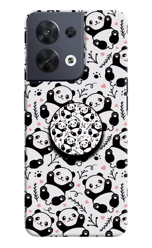 Cute Panda Oppo Reno8 Pop Case by Casekaro