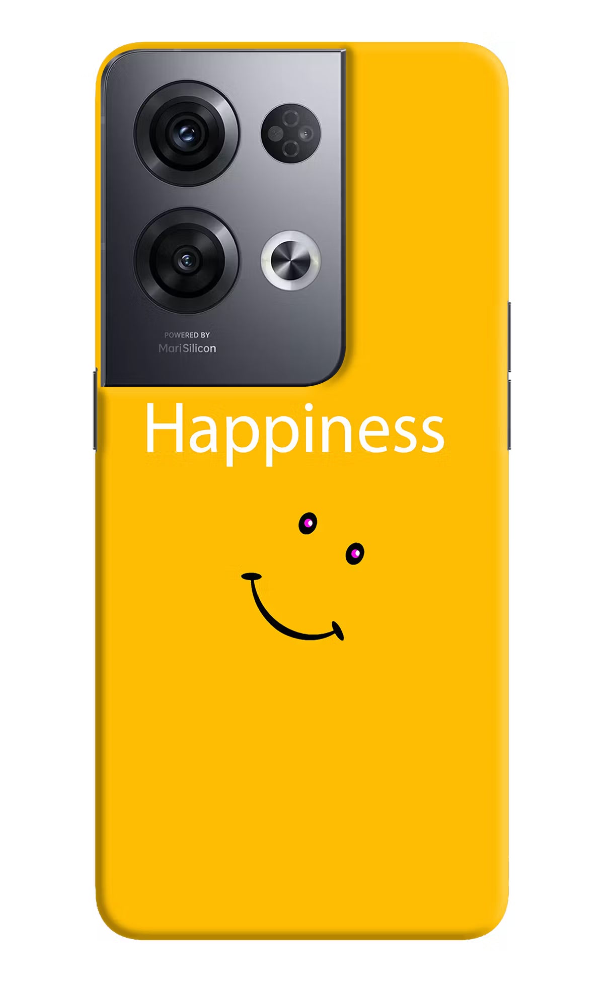 Happiness With Smiley Oppo Reno8 Pro Hard Case Back Cover by Casekaro