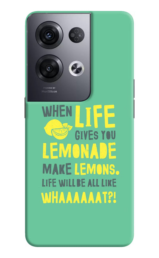 Quote Oppo Reno8 Pro Hard Case Back Cover by Casekaro