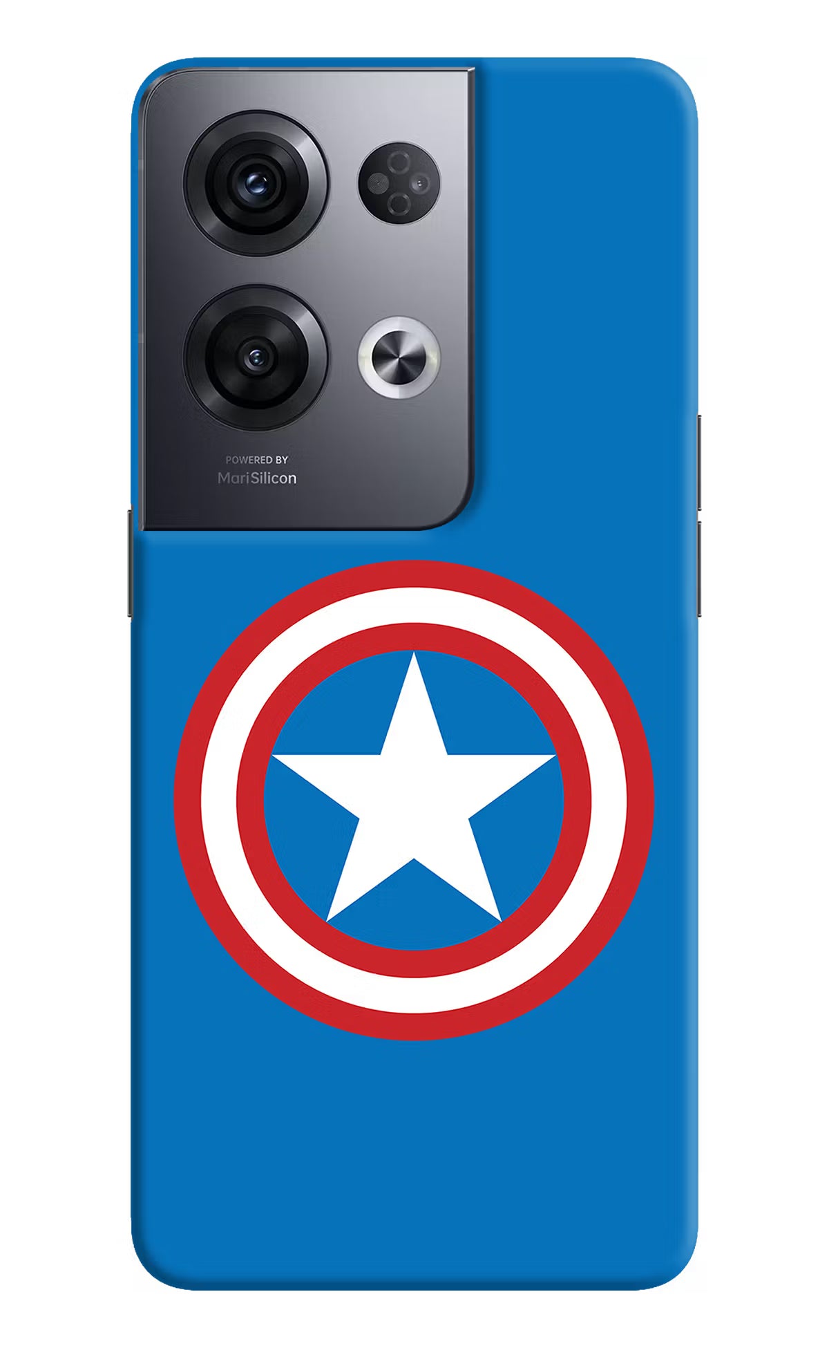 Captain America Logo Oppo Reno8 Pro Hard Case Back Cover by Casekaro