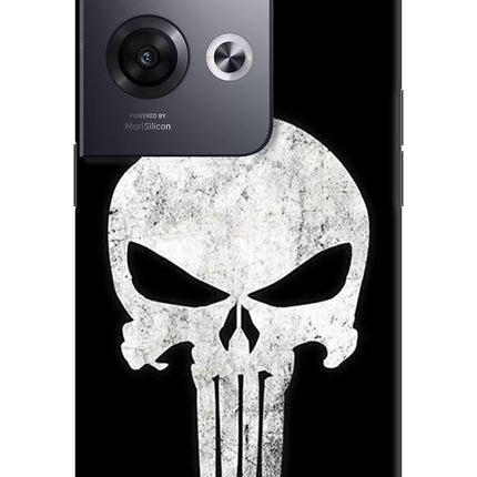 Punisher Skull Oppo Reno8 Pro Hard Case Back Cover by Casekaro