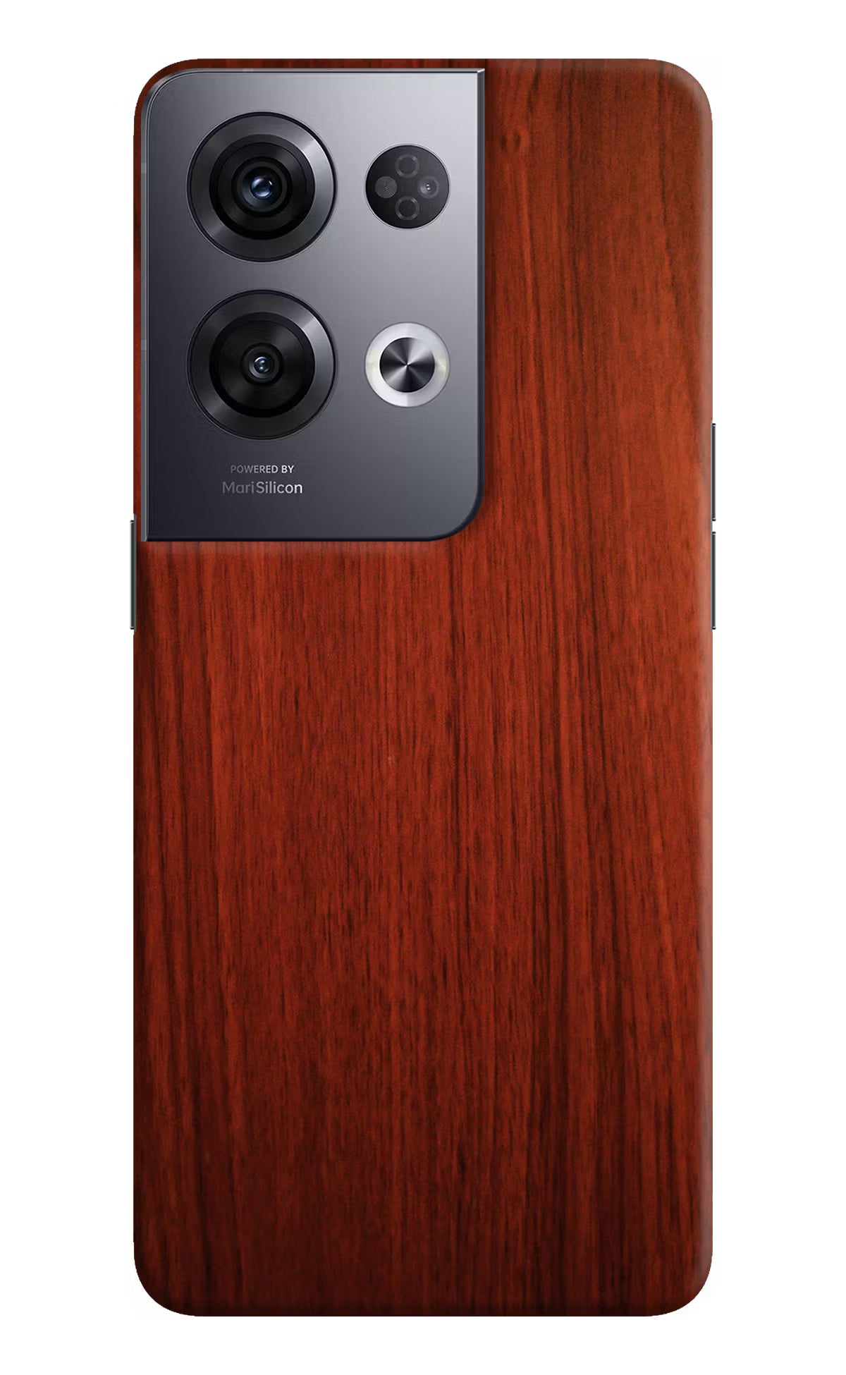 Wooden Plain Pattern Oppo Reno8 Pro Hard Case Back Cover by Casekaro