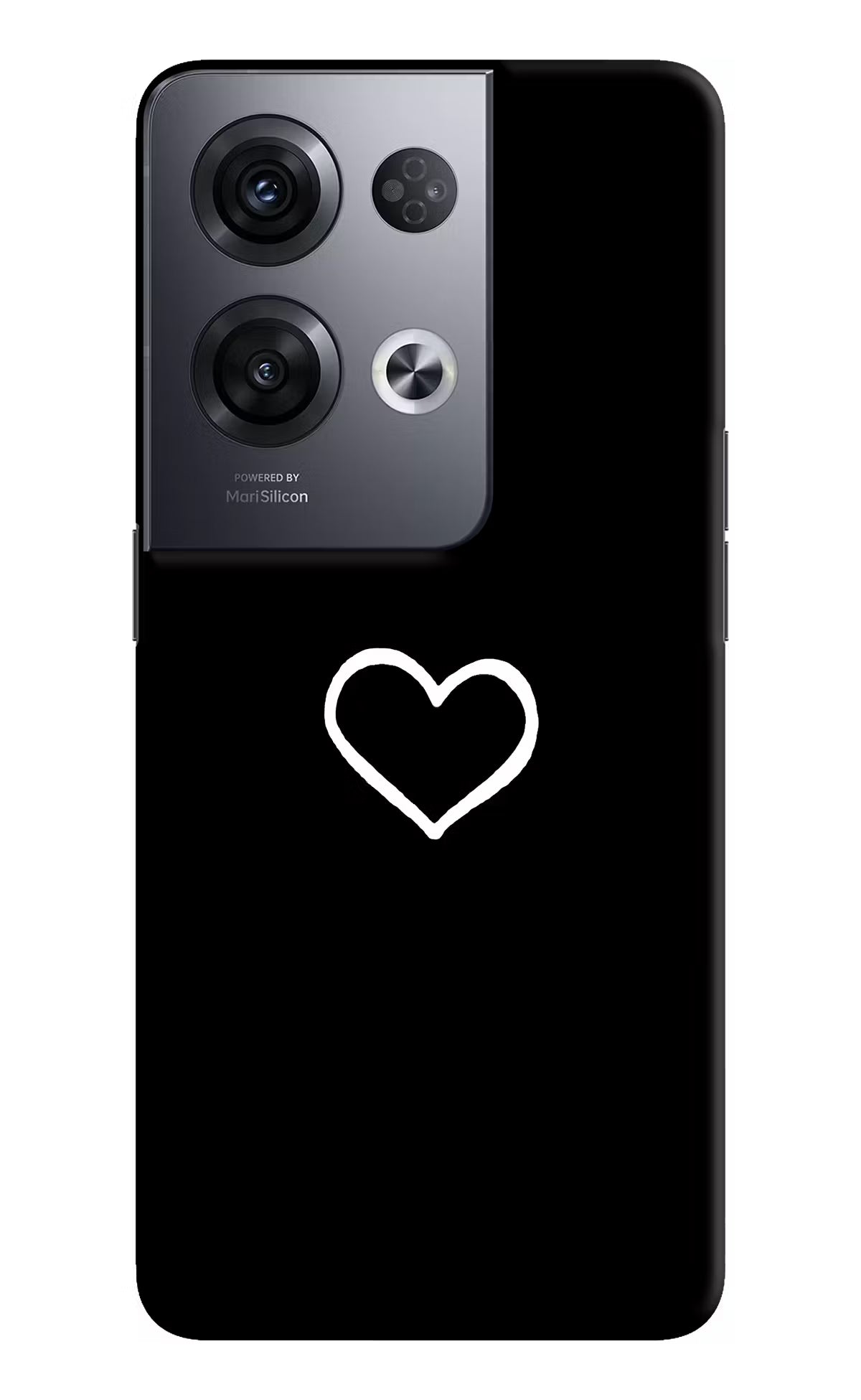 Heart Oppo Reno8 Pro Hard Case Back Cover by Casekaro