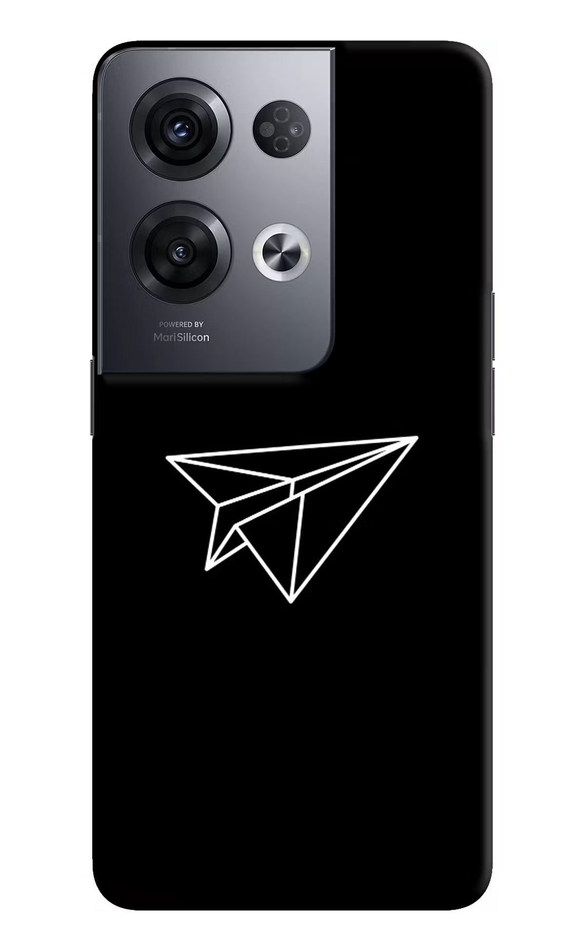 Paper Plane White Oppo Reno8 Pro Hard Case Back Cover by Casekaro