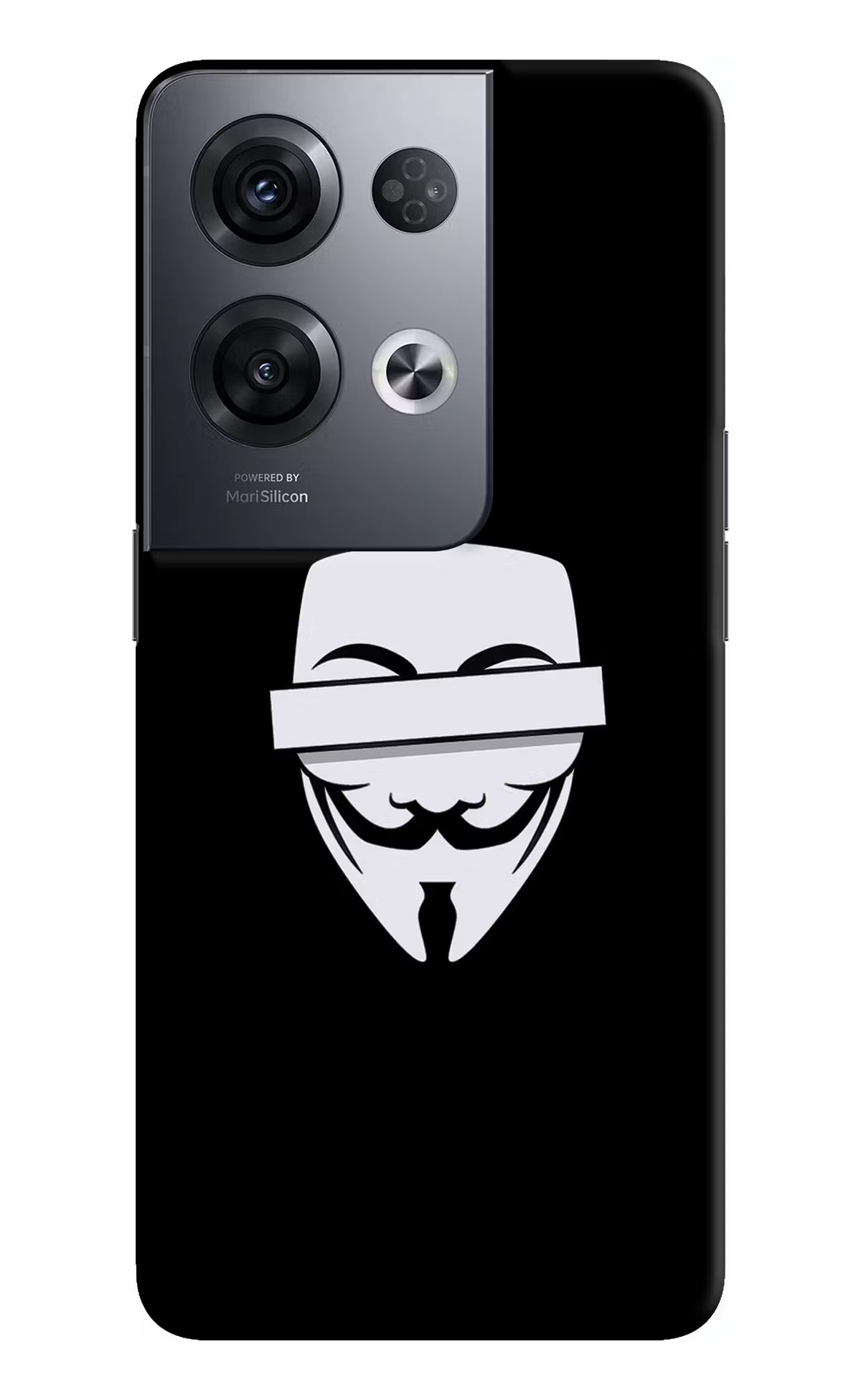 Anonymous Face Oppo Reno8 Pro Hard Case Back Cover by Casekaro