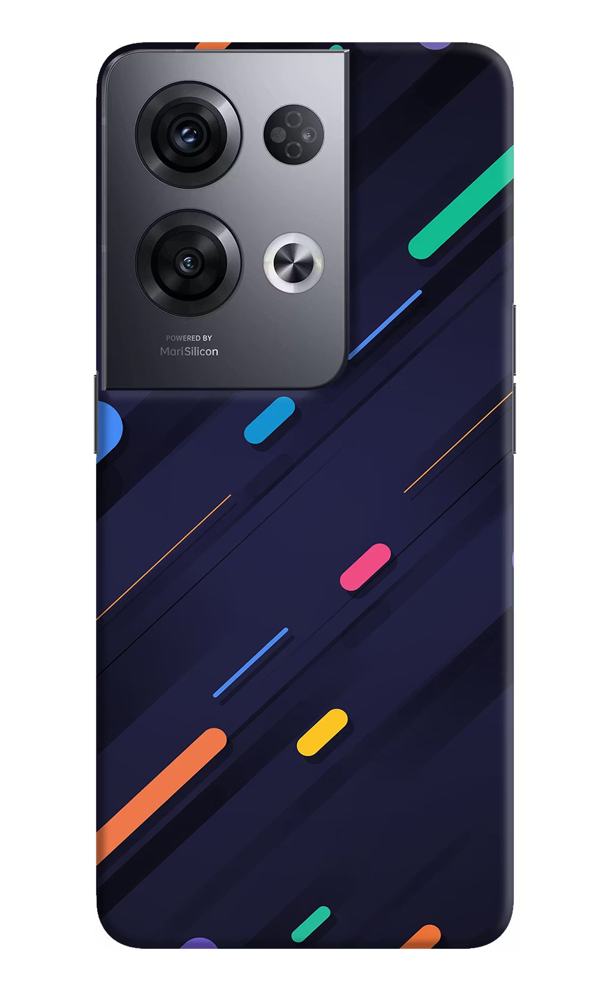 Abstract Design Oppo Reno8 Pro Hard Case Back Cover by Casekaro