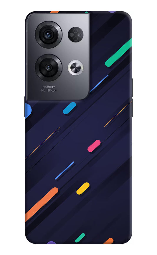 Abstract Design Oppo Reno8 Pro Hard Case Back Cover by Casekaro