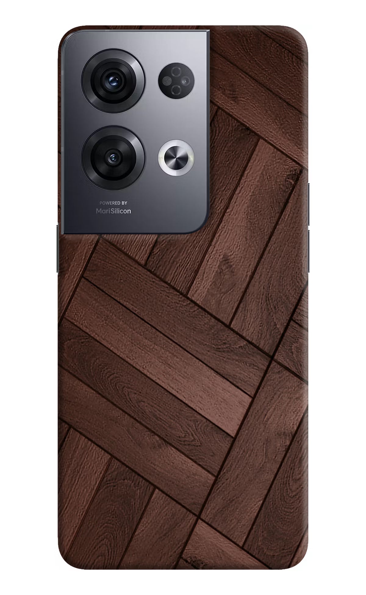 Wooden Texture Design Oppo Reno8 Pro Hard Case Back Cover by Casekaro