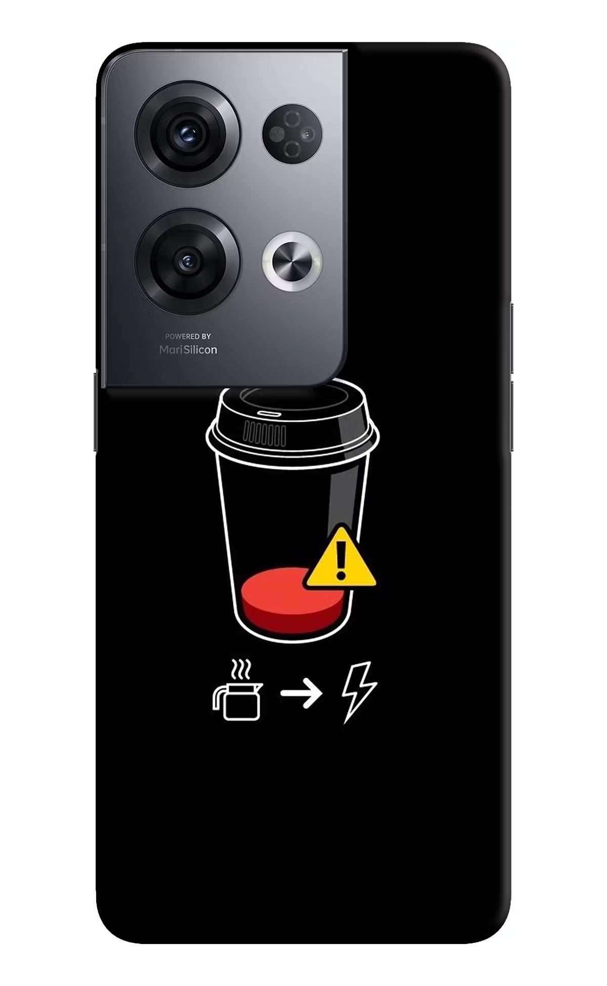 Coffee Oppo Reno8 Pro Hard Case Back Cover by Casekaro