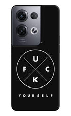 Go Fuck Yourself Oppo Reno8 Pro Hard Case Back Cover by Casekaro