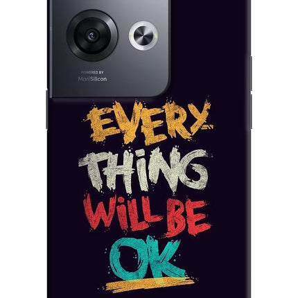 Everything Will Be Ok Oppo Reno8 Pro Hard Case Back Cover by Casekaro