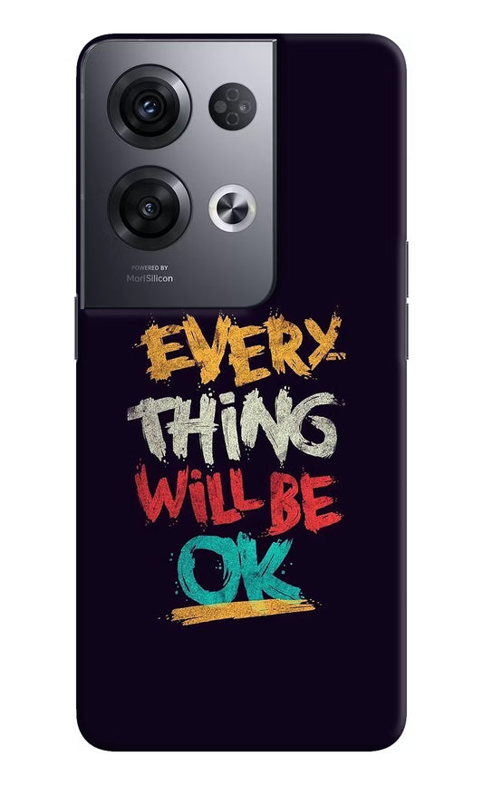 Everything Will Be Ok Oppo Reno8 Pro Hard Case Back Cover by Casekaro
