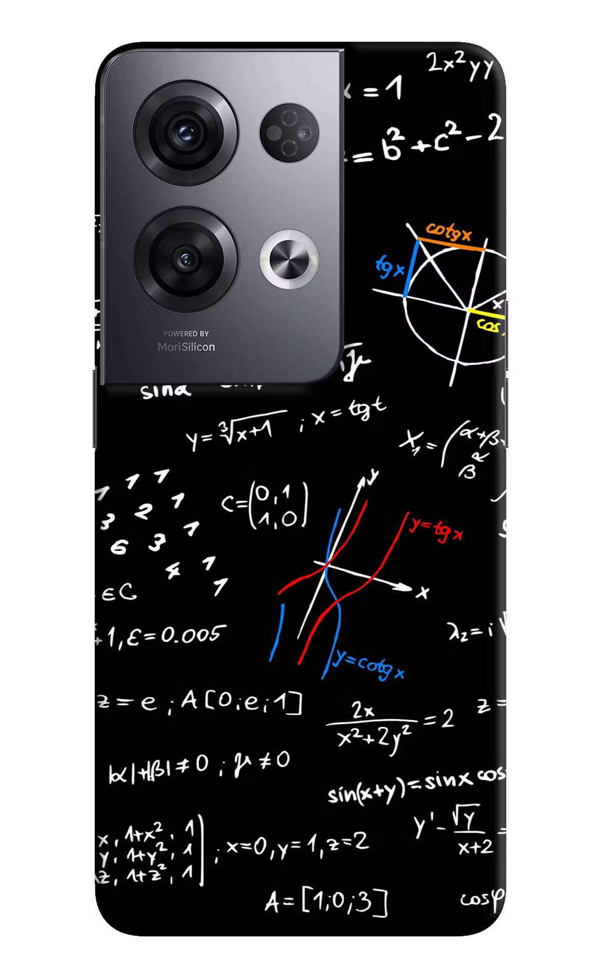 Mathematics Formula Oppo Reno8 Pro Hard Case Back Cover by Casekaro