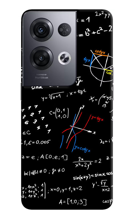 Mathematics Formula Oppo Reno8 Pro Hard Case Back Cover by Casekaro