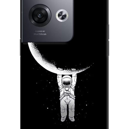 Moon Space Oppo Reno8 Pro Hard Case Back Cover by Casekaro