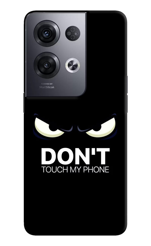Don'T Touch My Phone Oppo Reno8 Pro Hard Case Back Cover by Casekaro