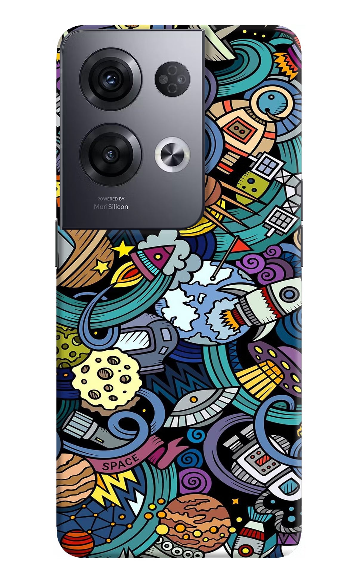 Space Abstract Oppo Reno8 Pro Hard Case Back Cover by Casekaro
