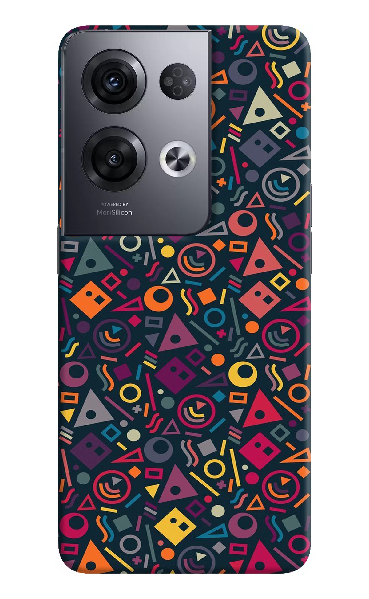 Geometric Abstract Oppo Reno8 Pro Hard Case Back Cover by Casekaro