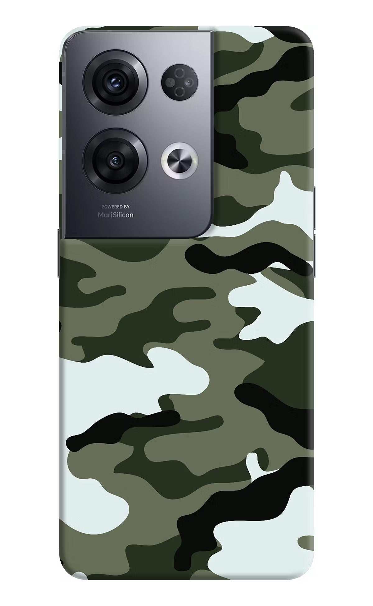 Camouflage Oppo Reno8 Pro Hard Case Back Cover by Casekaro