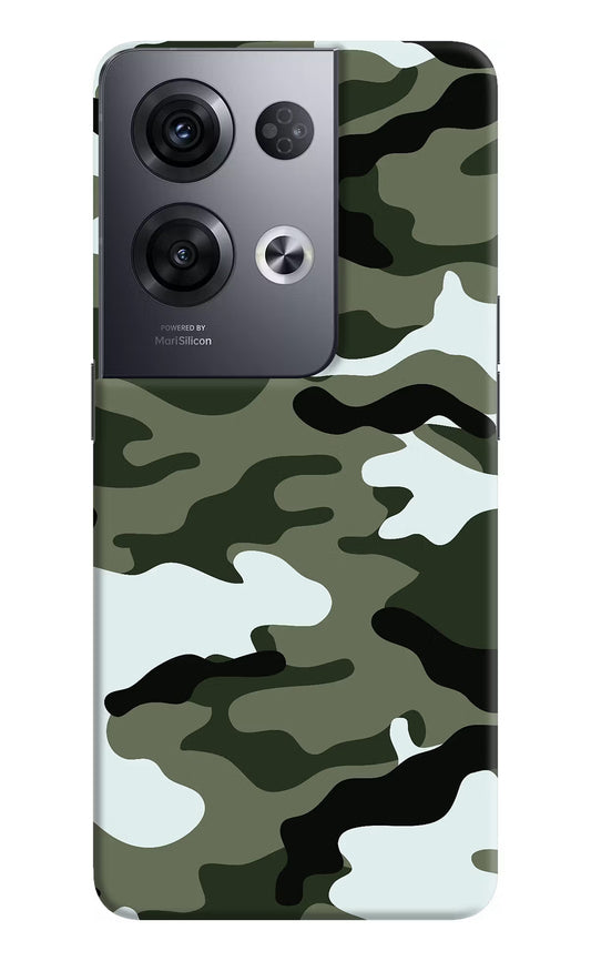 Camouflage Oppo Reno8 Pro Hard Case Back Cover by Casekaro