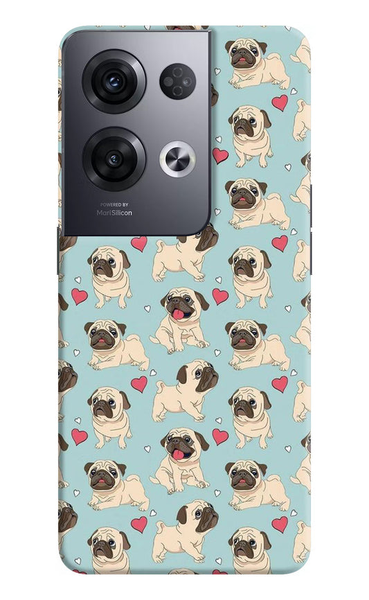 Pug Dog Oppo Reno8 Pro Hard Case Back Cover by Casekaro