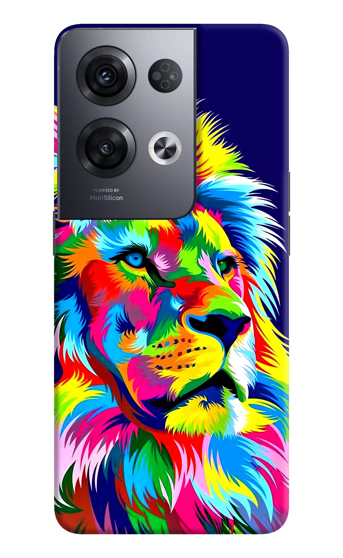 Vector Art Lion Oppo Reno8 Pro Hard Case Back Cover by Casekaro