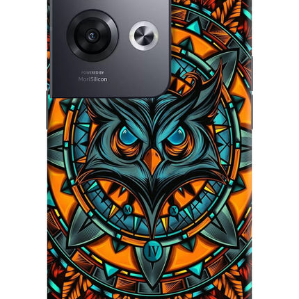Angry Owl Art Oppo Reno8 Pro Hard Case Back Cover by Casekaro