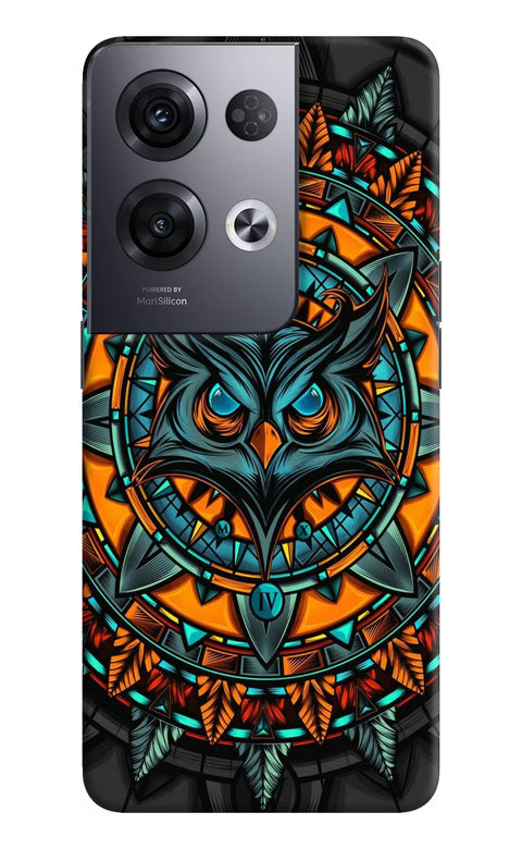 Angry Owl Art Oppo Reno8 Pro Back Cover