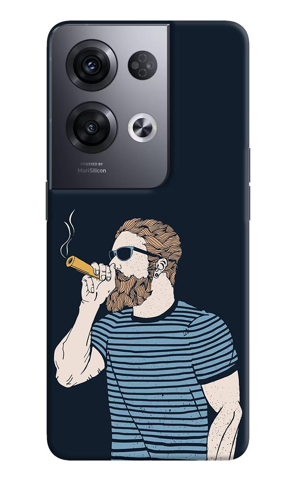 Smoking Oppo Reno8 Pro Hard Case Back Cover by Casekaro