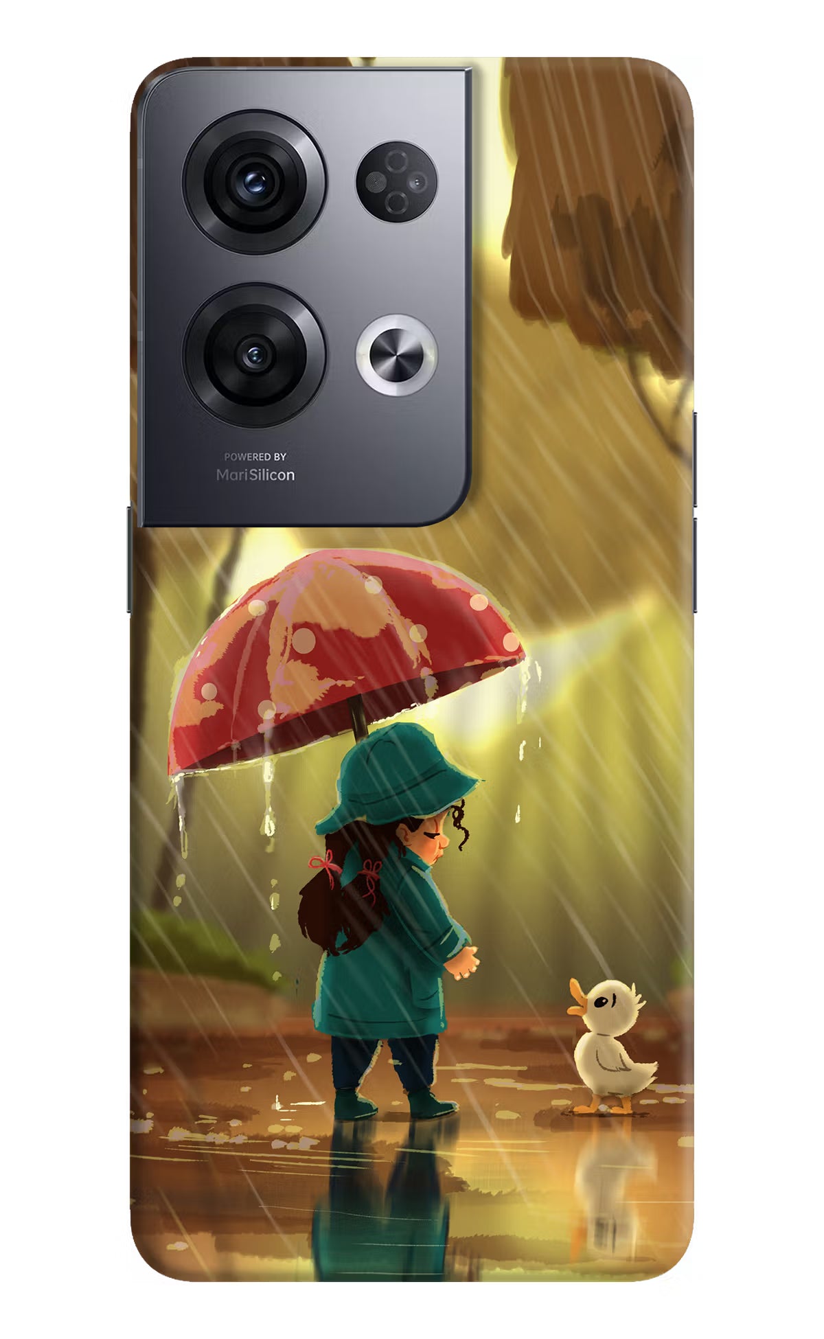 Rainy Day Oppo Reno8 Pro Hard Case Back Cover by Casekaro